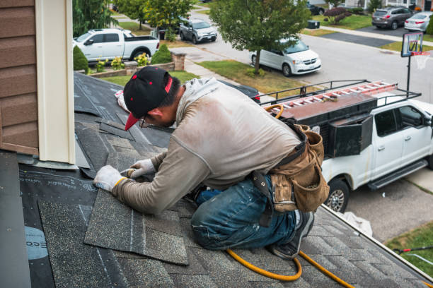 Professional Roof Repair technician working in River Edge, NJ